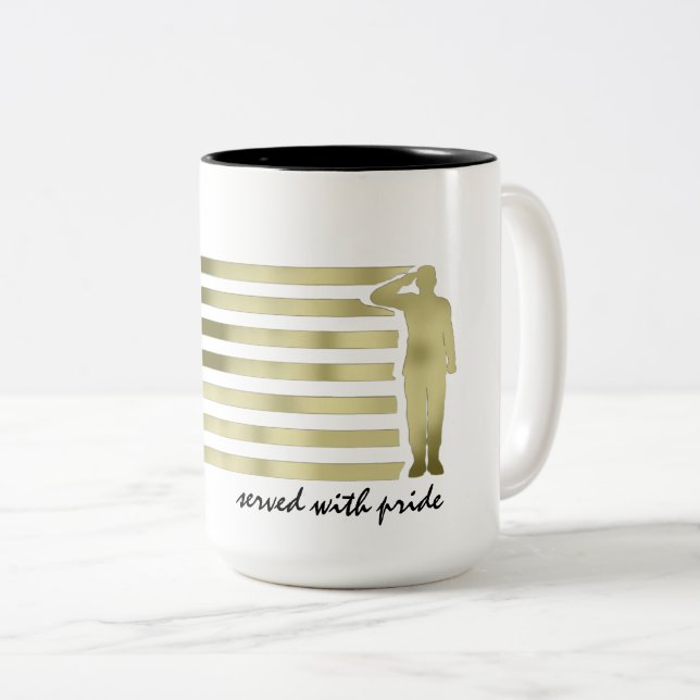 Taza Bicolor Veterano (Anverso derecho)