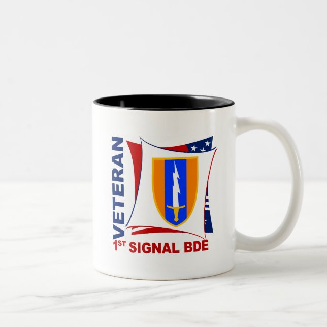 Taza Bicolor Veterano - 1er Sig Bde (Derecha)