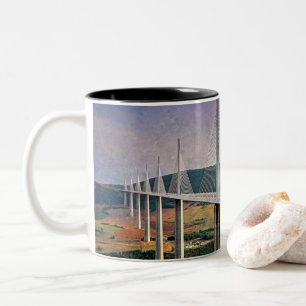 Taza Bicolor Viaducto Millau, Francia