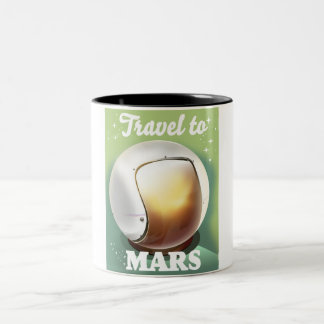 Taza Bicolor Viajar a Marte