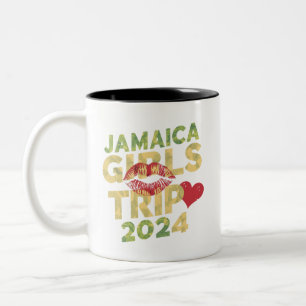 Taza Bicolor Viaje de chicas a Jamaica Fin de semana Vacaciones