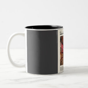 Taza Bicolor Viaje de color de agua de época de Edimburgo