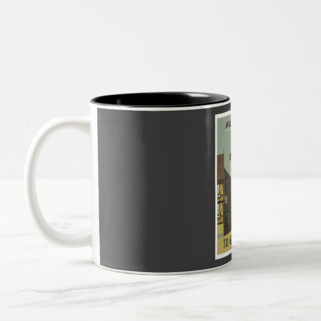 Taza Bicolor Viaje de época de Alemania (Izquierda)