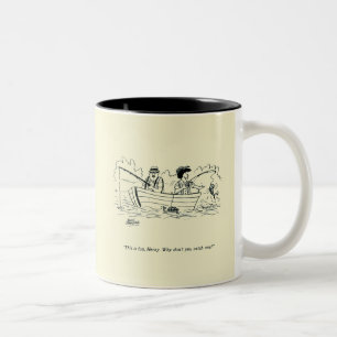 Taza Bicolor Viaje de pesca