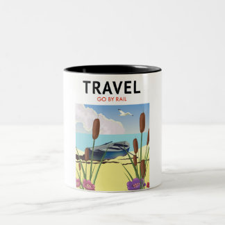 Taza Bicolor Viaje en tren