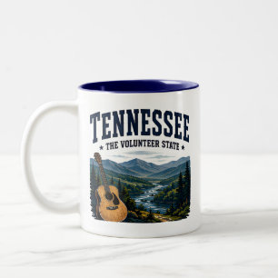 Taza Bicolor Viaje musical por las montañas de Tennessee