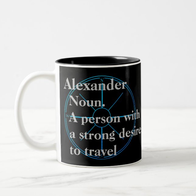 Taza Bicolor Viaje personalizado (Izquierda)