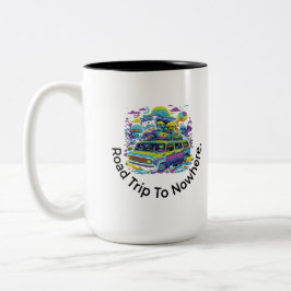 Taza Bicolor Viaje por carretera a ninguna parte