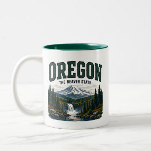 Taza Bicolor Viaje por el desierto de Oregon Pacífico