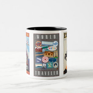 Taza Bicolor Viajero-Taza del mundo