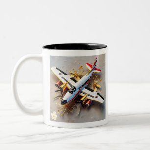 Taza Bicolor "Viajes elevados"