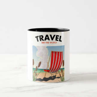 Taza Bicolor Viajes ver el mundo
