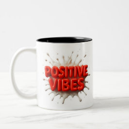 Taza Bicolor Vibes positivas