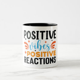 Taza Bicolor Vibes positivas | Cita motivacional