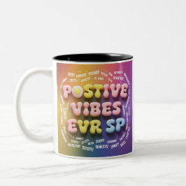 Taza Bicolor "Vibes positivas en cada sip"