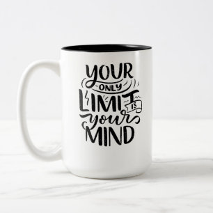 Taza Bicolor Vibes positivas - Tu único límite es tu mente