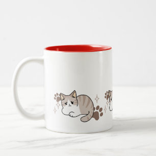 Taza Bicolor Vibes relajadas y perezosas para el diseño de los