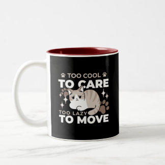 Taza Bicolor Vibes relajadas y perezosas para el diseño de los 