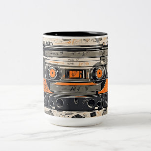 Taza Bicolor Vibes retro - mixtape