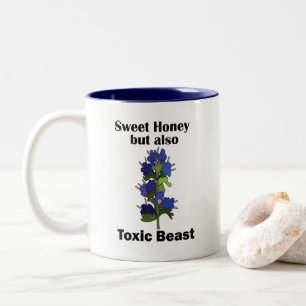 Taza Bicolor Víbora Bugloss Miel Dulce Bestia Tóxica Divertida