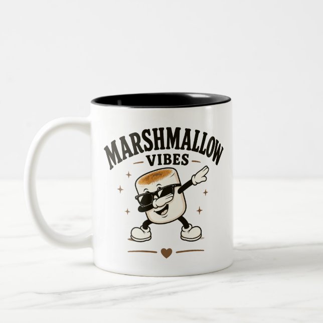 Taza Bicolor Vibraciones de malvavisco (Izquierda)
