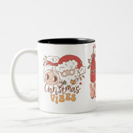 Taza Bicolor Vibraciones de Navidad 