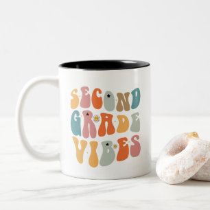 Taza Bicolor Vibraciones de Segundo Grado De vuelta al cole Gro