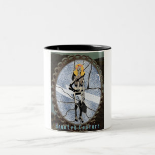 Taza Bicolor Vibraciones espeluznantes de Halloween vintage Mik