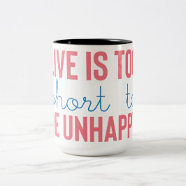Taza Bicolor Vibraciones Positivas | Frase Motivacional