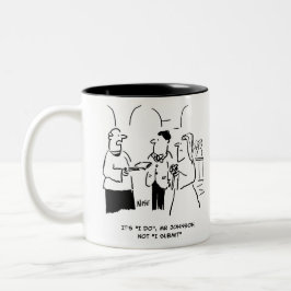 Taza Bicolor Vicar en Boda le dice a Bridegroom que diga "Lo ha