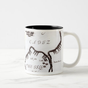 Taza Bicolor Victoria de la marina de guerra real inglesa