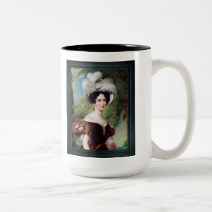 Taza Bicolor Victoria, duquesa de Kent por George Hayter