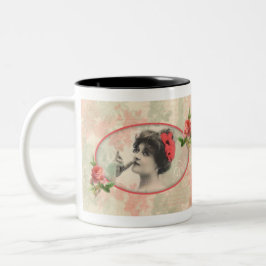 Taza Bicolor Victoriana Woman Mug