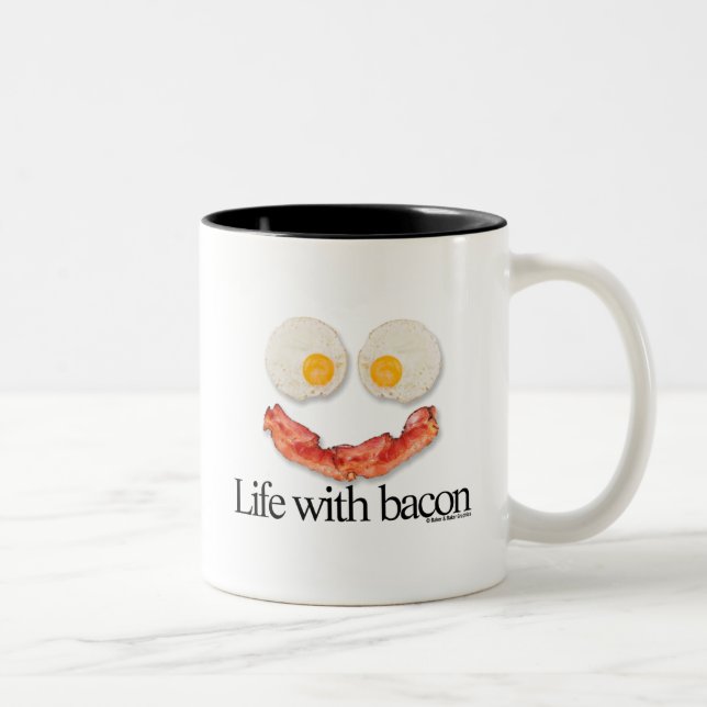 Taza Bicolor Vida con tocino (Derecha)