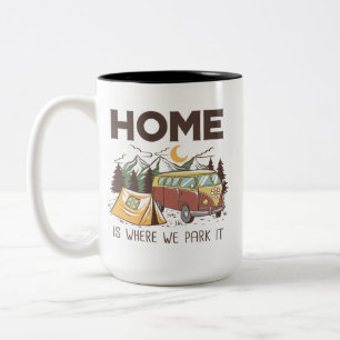 Taza Bicolor Vida de camping