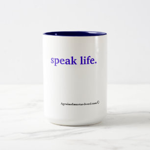 Taza Bicolor Vida de habla