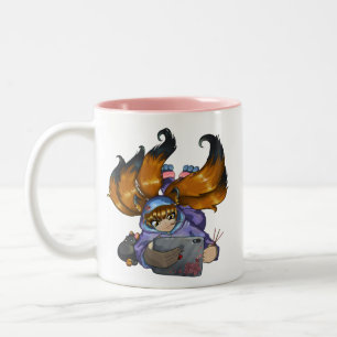 Taza Bicolor Vida de Kitsune