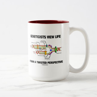 Taza Bicolor Vida de la opinión de los genetistas de una