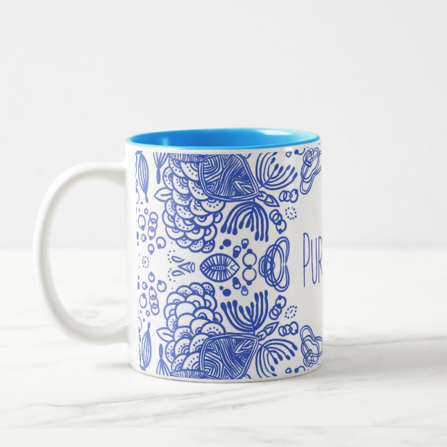 TAZA BICOLOR VIDA DE PURA (Izquierda)