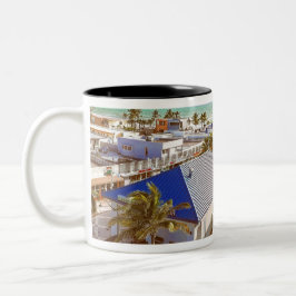 Taza Bicolor Vida en la playa