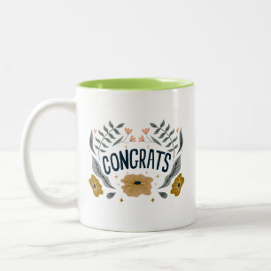 Taza Bicolor Vida Especial Elegante Alegre Tono doble Enhorabue