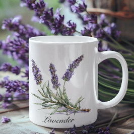 Taza Bicolor Vida herbal: Lavanda, personalizable