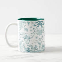 Vida marina dibujada a mano