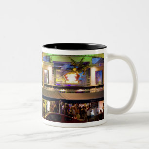 Taza Bicolor Vida nocturna en Ocean Drive, South Beach, Miami