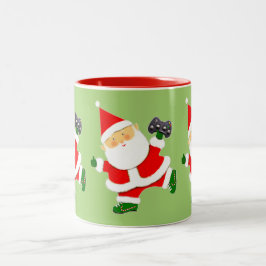 Taza Bicolor Video Gamer Christmas Holiday