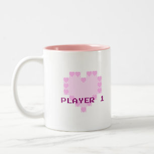Taza Bicolor Videojugadores en amor - jugador 1