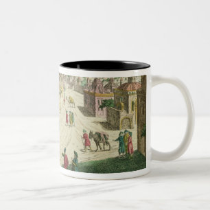 Taza Bicolor Viejo y Nueva Deli (acuatinta)
