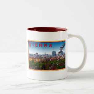 Taza Bicolor Viena - paisaje urbano