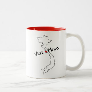 Taza Bicolor ¡Viet*Mom! Celebre a la mamá de niños vietnamitas