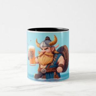 Taza Bicolor Viking Man Drin Beer